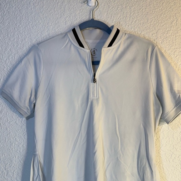 Bogner Cady Golf Tennis Pleated Back Shirt White Women's Size M - Picture 3 of 10